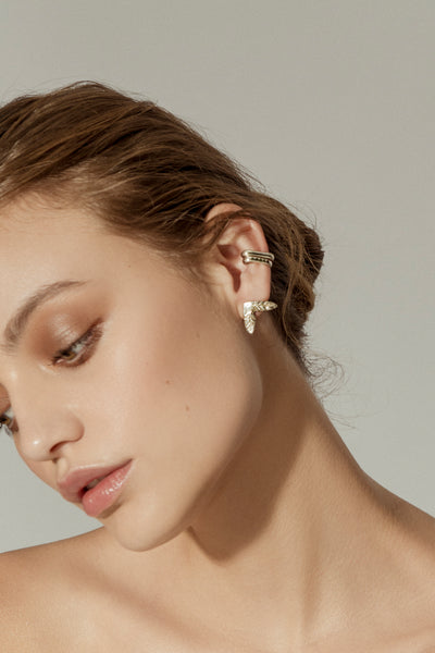 Palmerita Silver Earrings