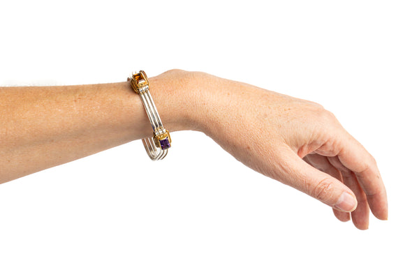 Pulsera Origen- Amatista y Citrino