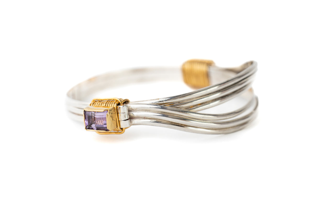 Origin Bracelet - Peridot and Amethyst