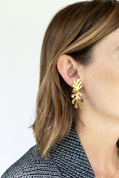 Silver Articulated Earrings