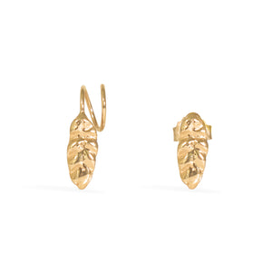 Gold Hojita Twirl Earrings